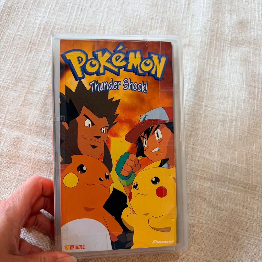 Pokemon Thunder Shock!‎ VHS 1998 Pikachu vs Raichu Pioneer Viz Video PIKA-0005D